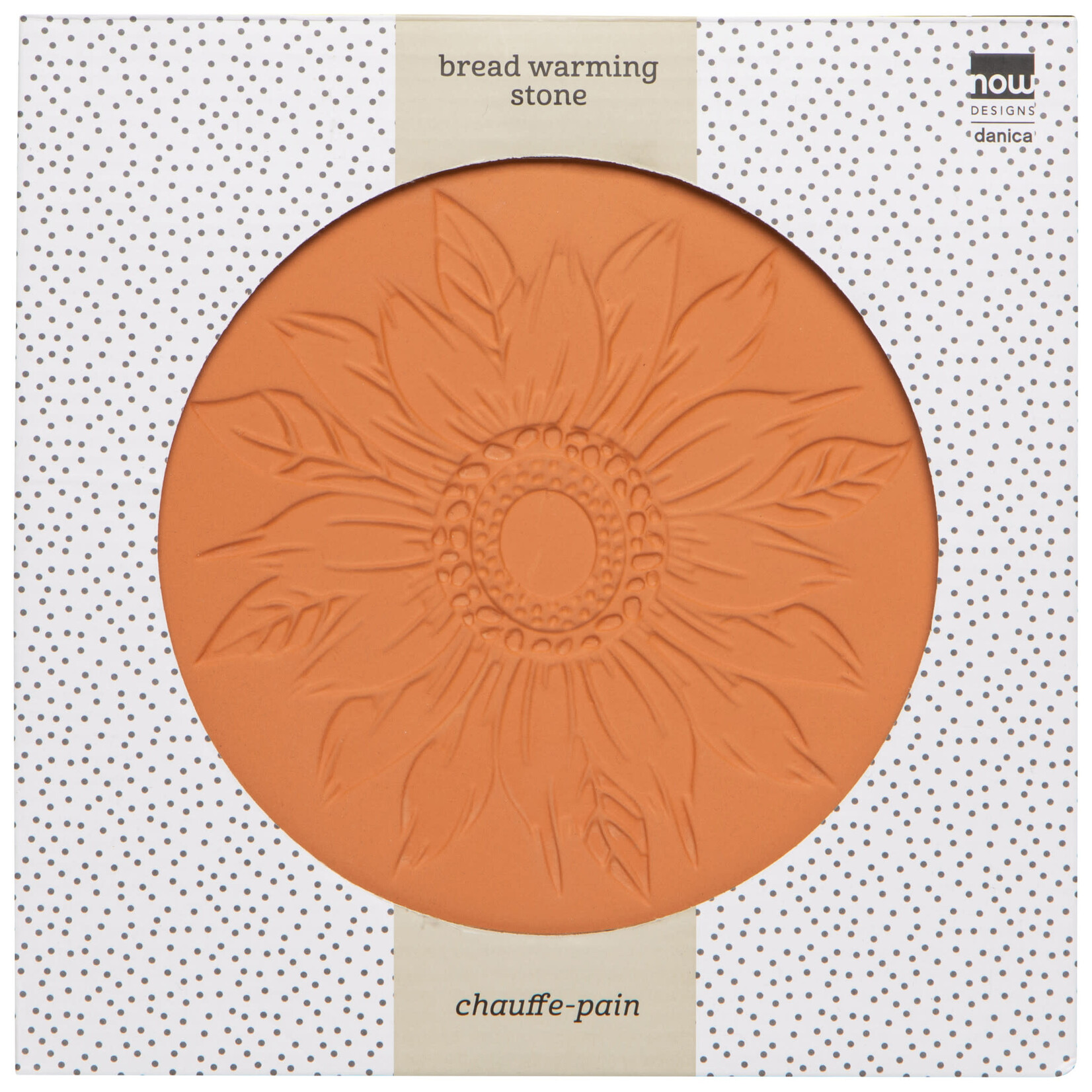 Danica Brands Bread Warming Stone - Sunflower Splendor, Terracotta | Danica Brands