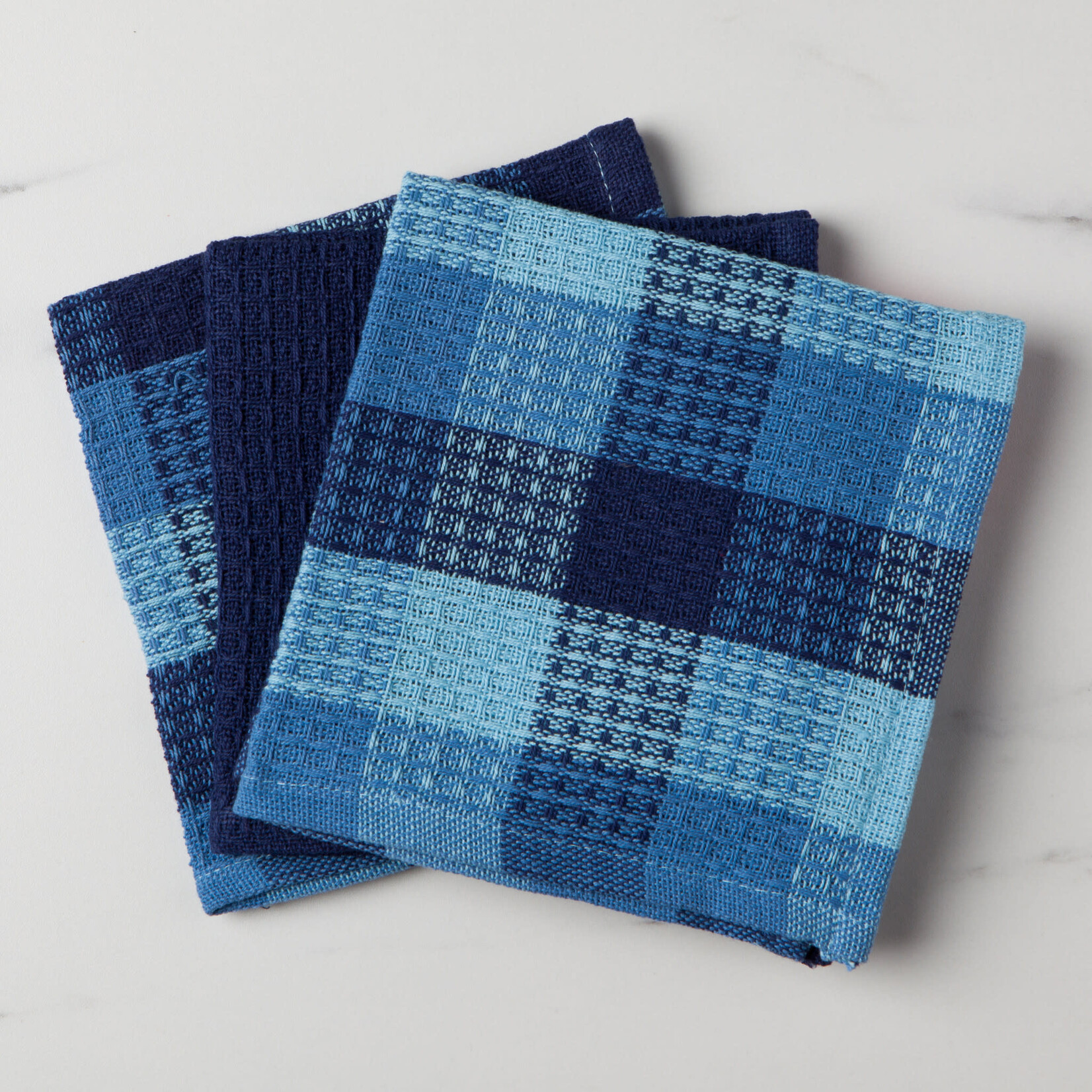 Danica Brands Dishcloth Set/3 - Check Indigo | Danica Brands