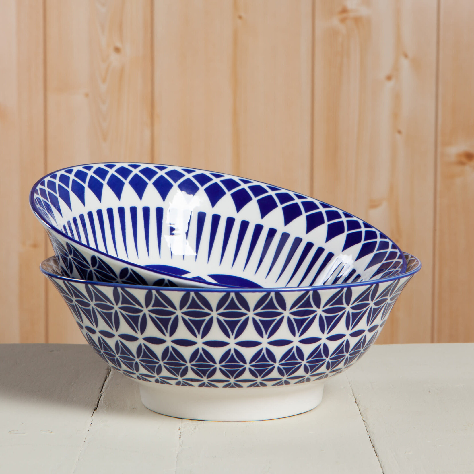 Danica Brands Bowl - 8inch Blue Geo | Danica Brands