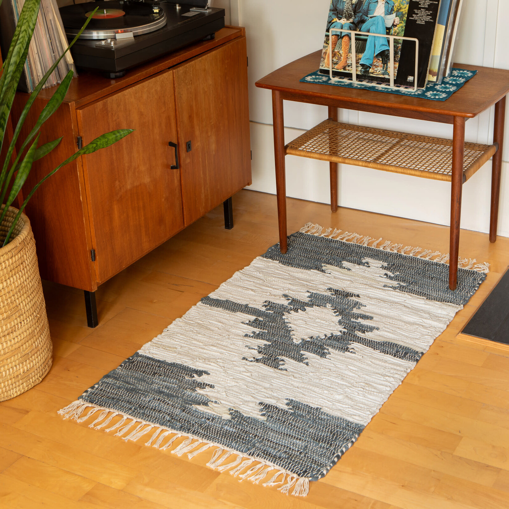 Danica Brands Rug 2x3ft Chindi Leather Step | Danica Brands