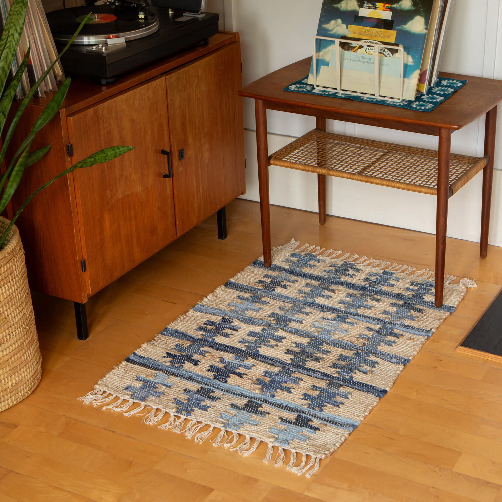 Danica Brands Rug 2 x 3 ft - Reverb Recycled Denim Chindi | Danica Brands