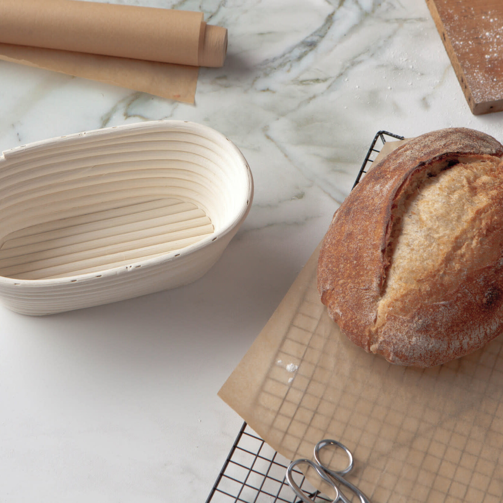 Danica Brands Bread Proofing Basket Oval 10 inch - Banneton | Danica Brands