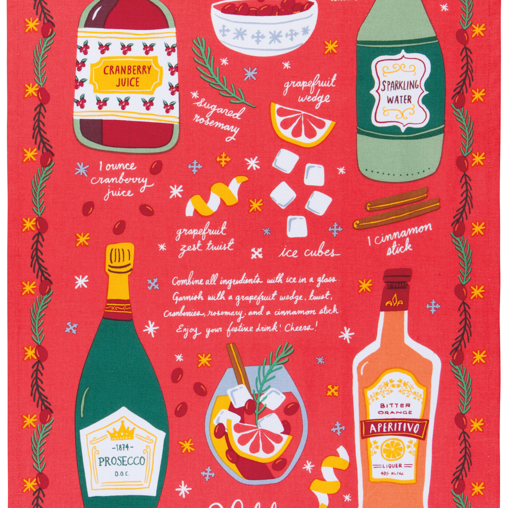 Danica Brands Dishtowel Set/2 - Holiday Spirits Bright | Danica Brands