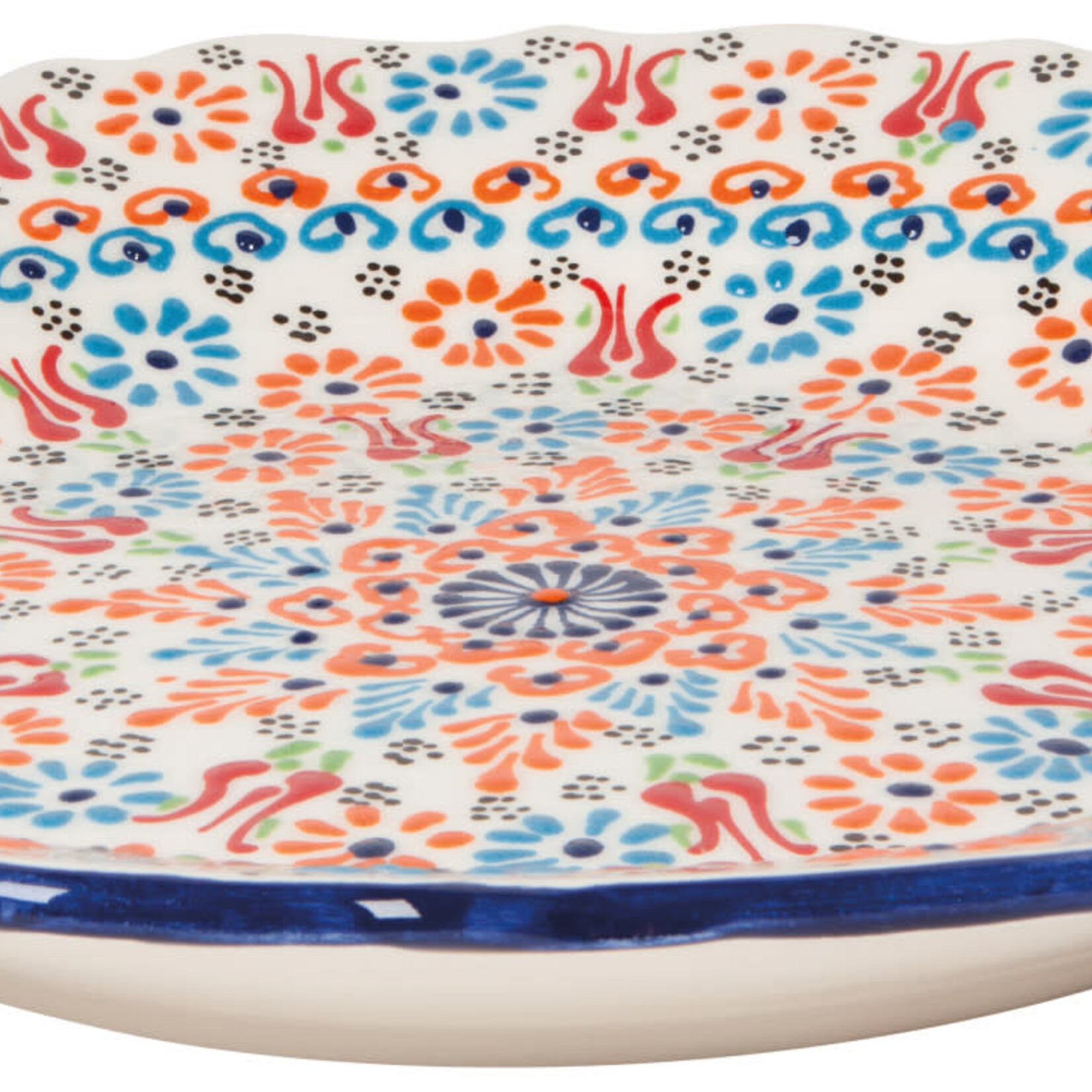 Danica Brands Plate 12in Evani Multi Wht | Danica Brands