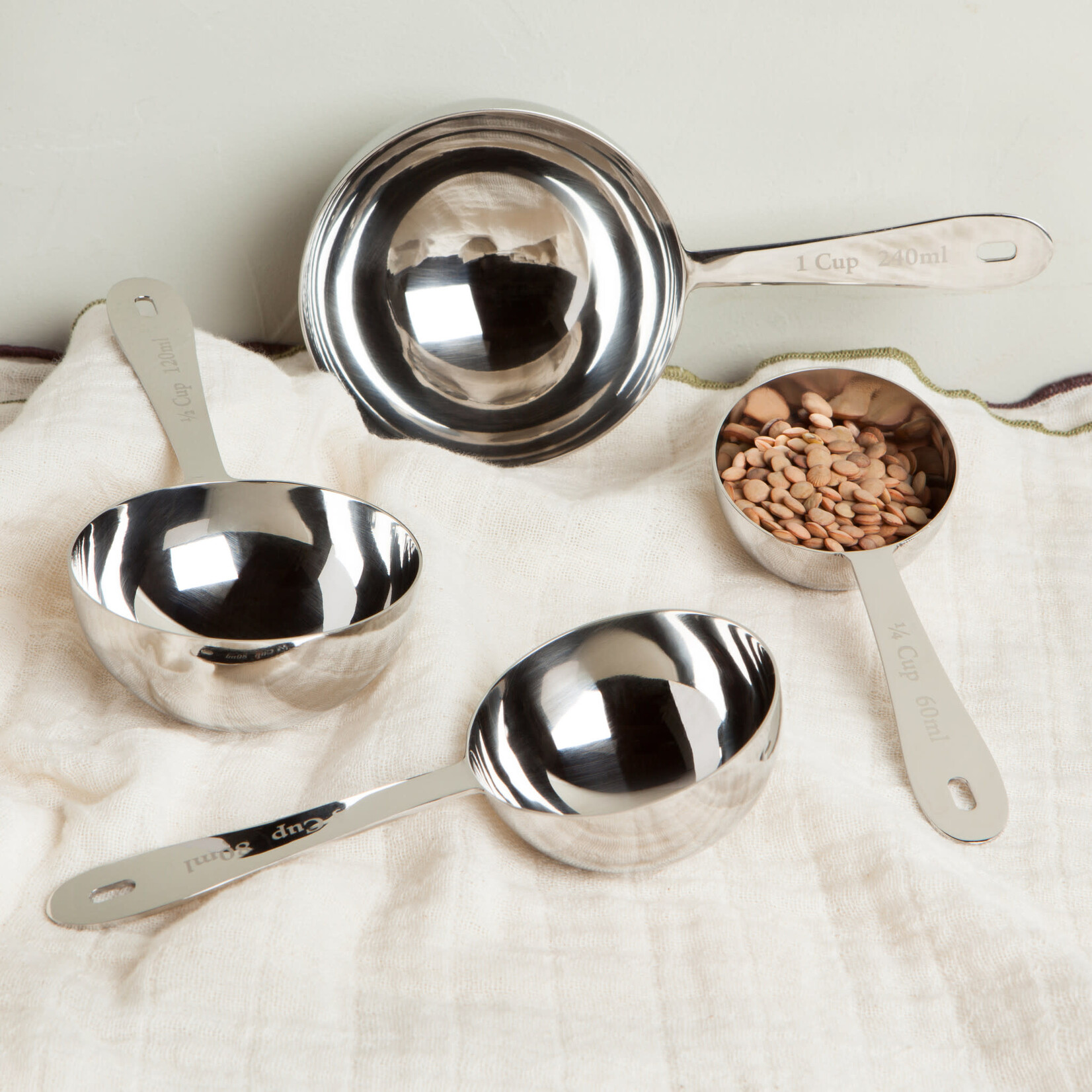 Danica Brands Set/4 Measuring Cup Silver | Danica Brands