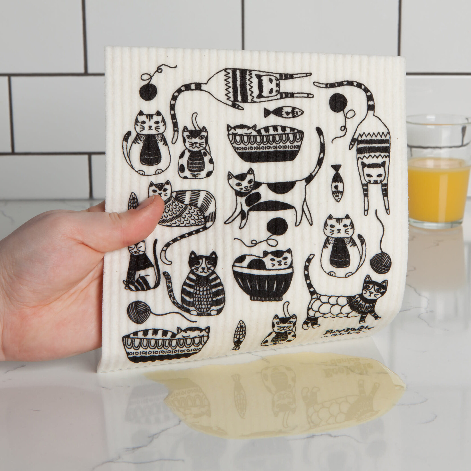 Danica Brands Swedish Dishcloth - Purr Party | Danica Brands