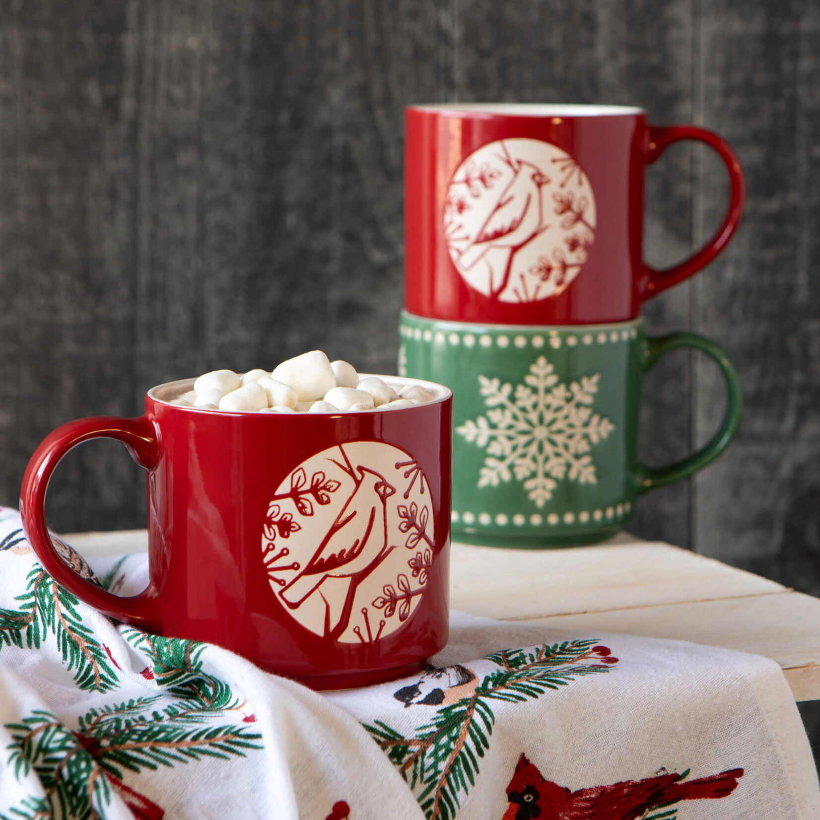 Danica Brands Stacking Mug - Good Tidings Cardinal | Danica Brands