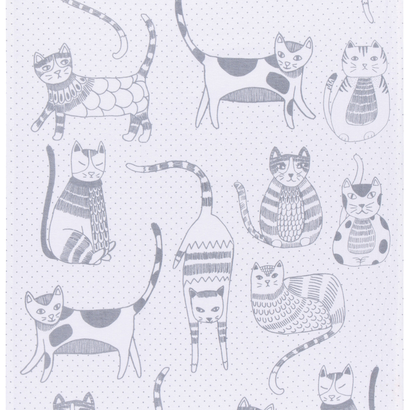 Danica Brands Dishtowel Set/2 - London Gray Cats | Danica Brands