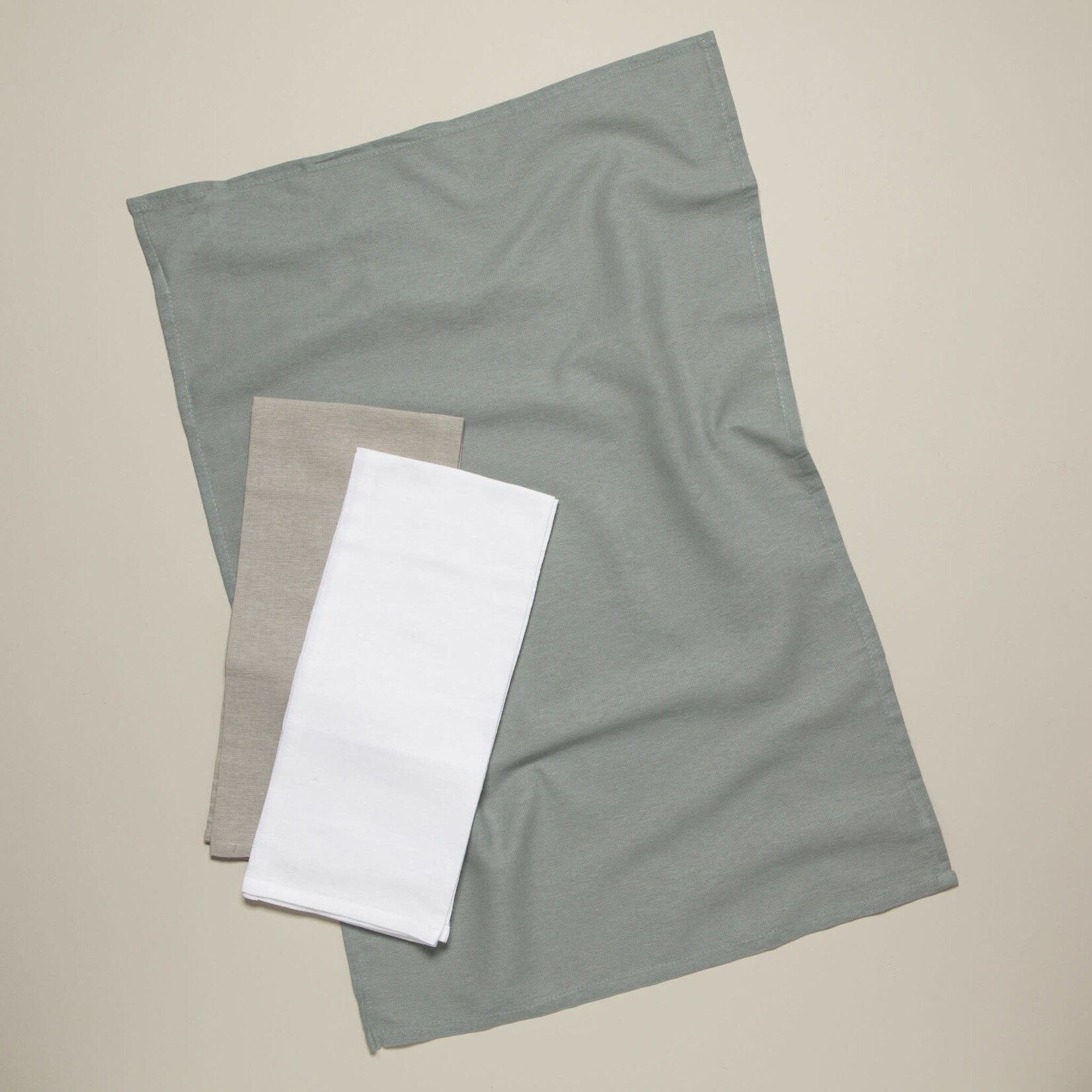 Danica Brands Dishtowel Floursack Set/3 - Gray White Moonstruck | Danica Brands