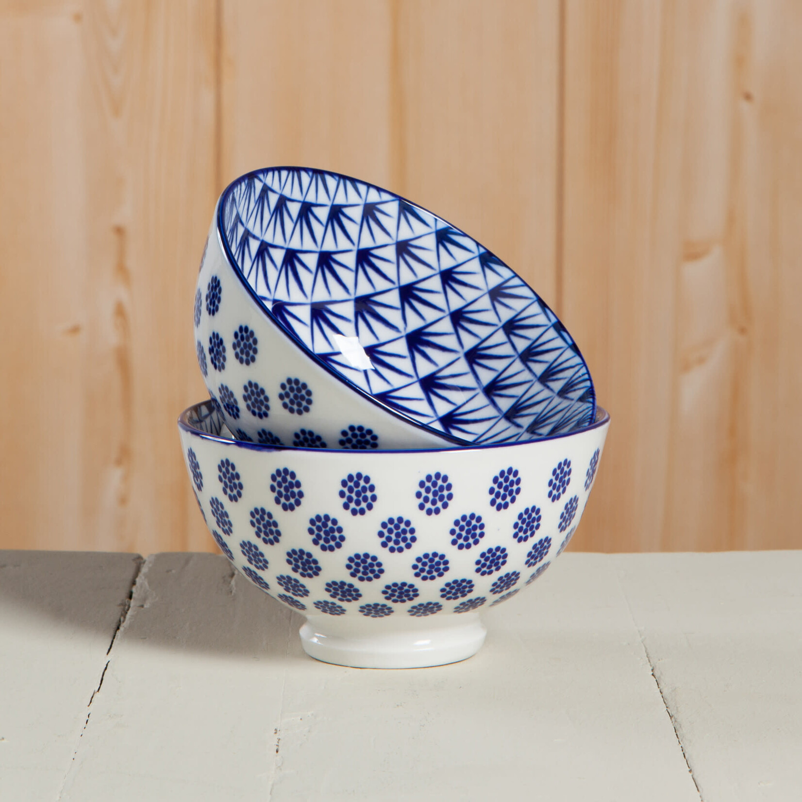 Danica Brands Bowl - 4inch Blue Dots | Danica Brands