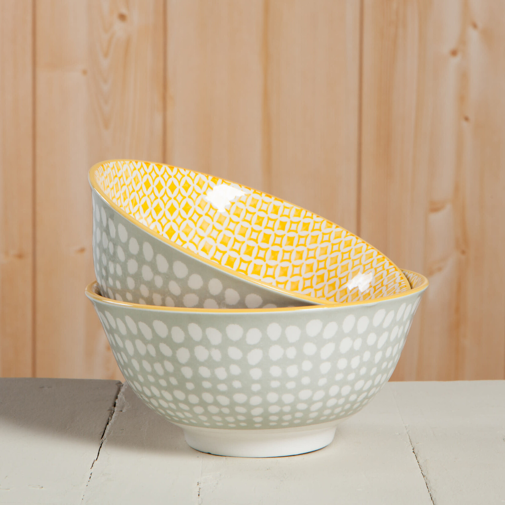 Danica Brands Bowl Stamped - Gray Dots | Danica Brands