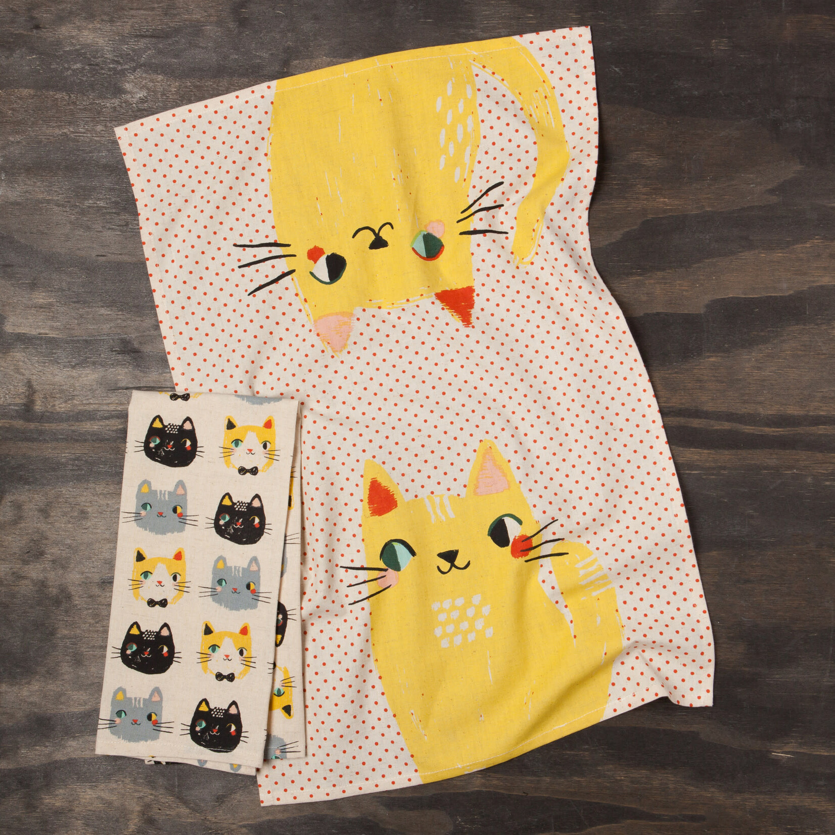 Danica Brands Tea Towel S/2 - Meow Meow | Danica Brands