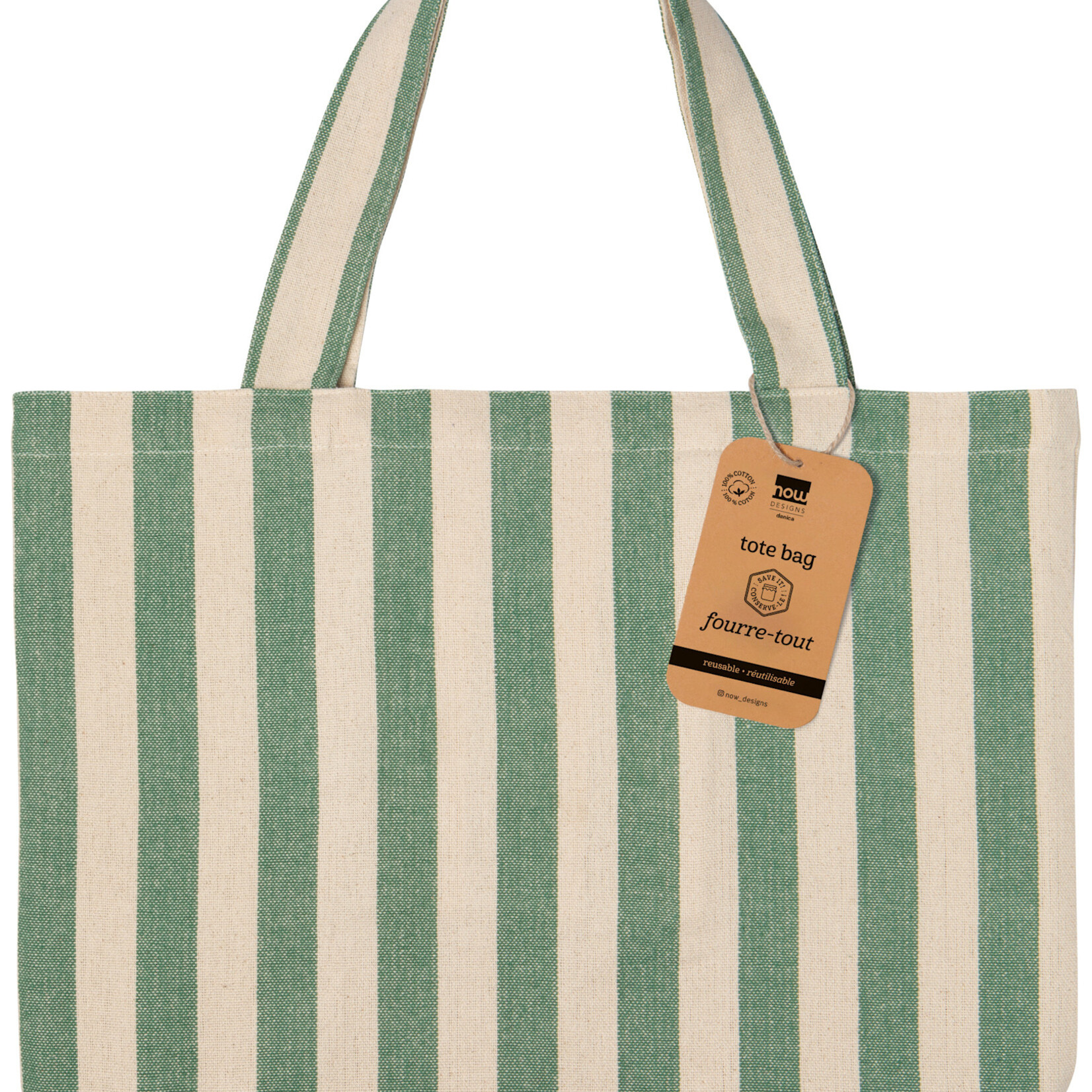 Danica Brands Bag - Tote Woven Awning Stripe | Danica Brands