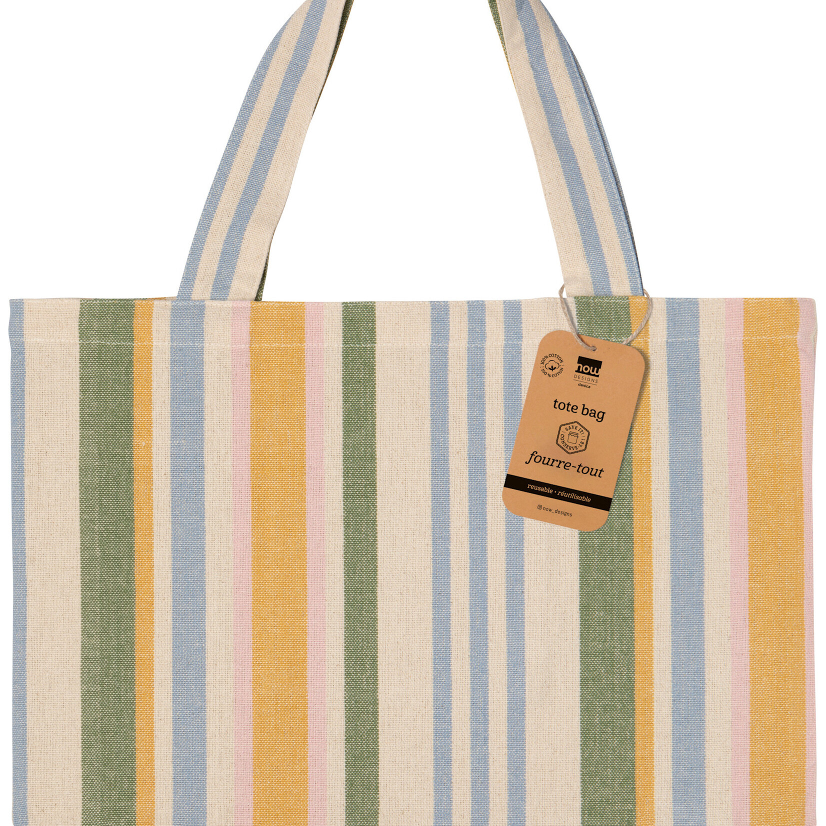 Danica Brands Bag - Tote Woven Market Stripe | Danica Brands