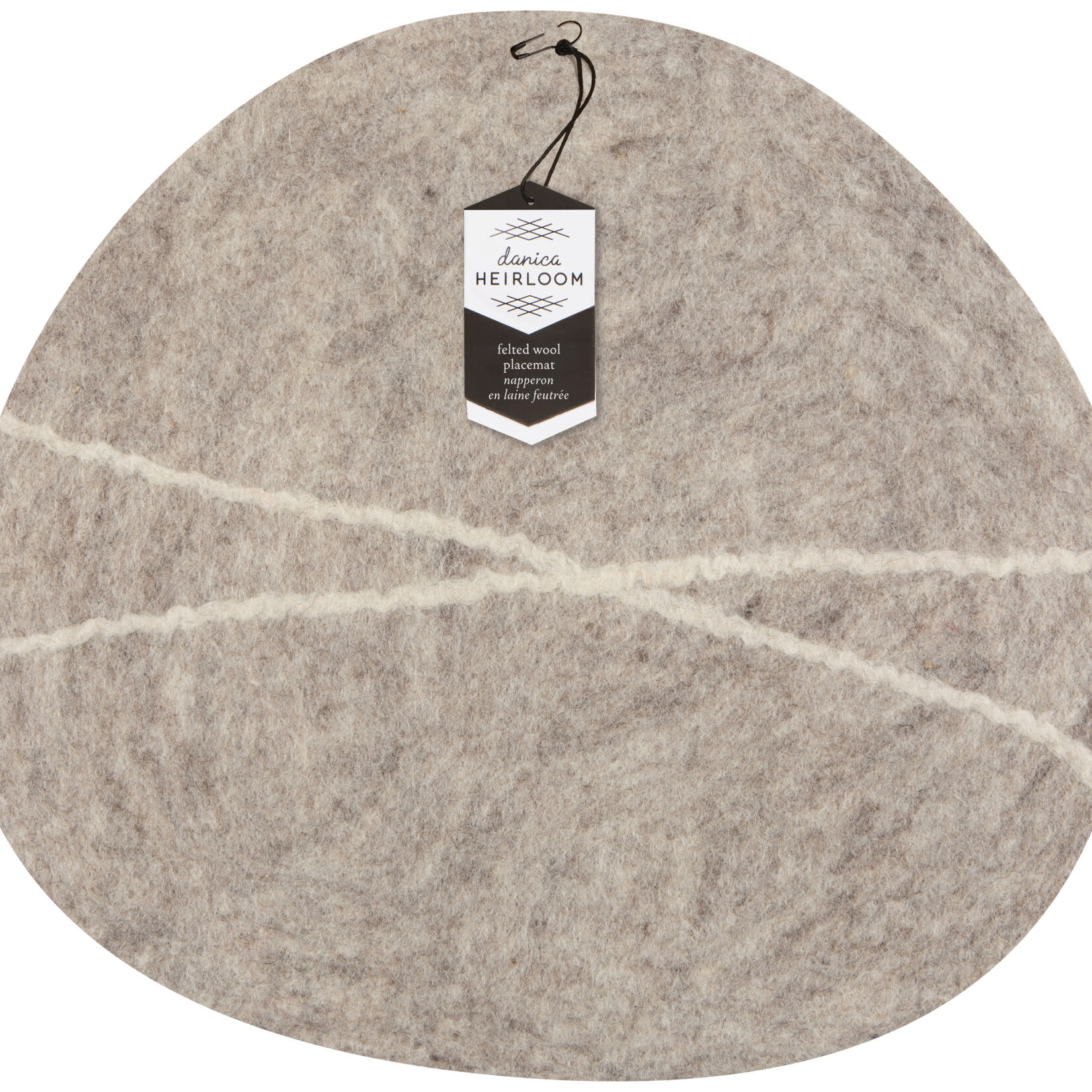 Danica Brands Felt Wool Placemat - Striato, Flint | Danica Brands