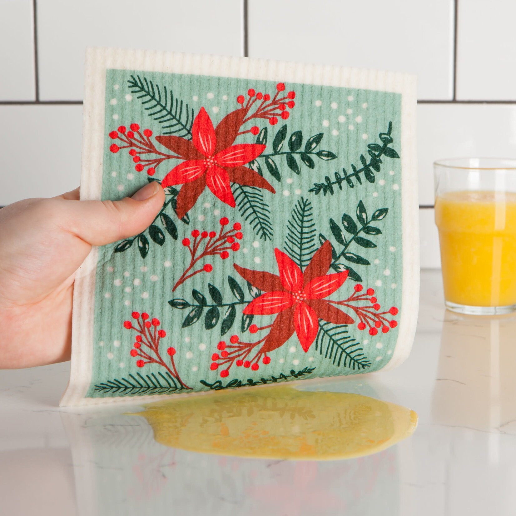 Danica Brands Swedish Dishcloth - Poinsettia | Danica Brands