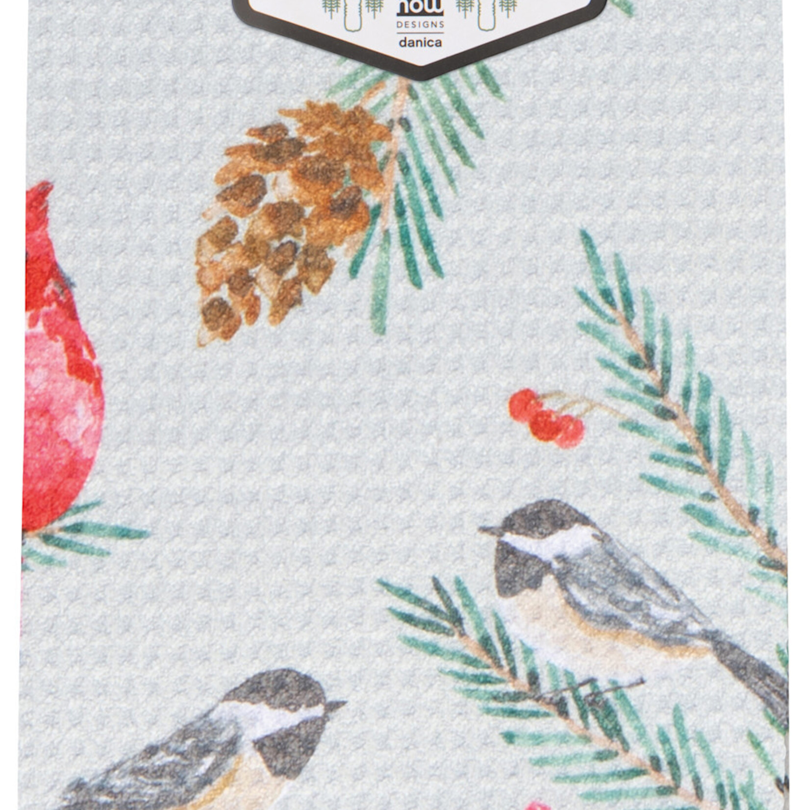 Danica Brands Recycled Microfibre Dishtowel - Birds & Boughs Christmas | Danica Brands