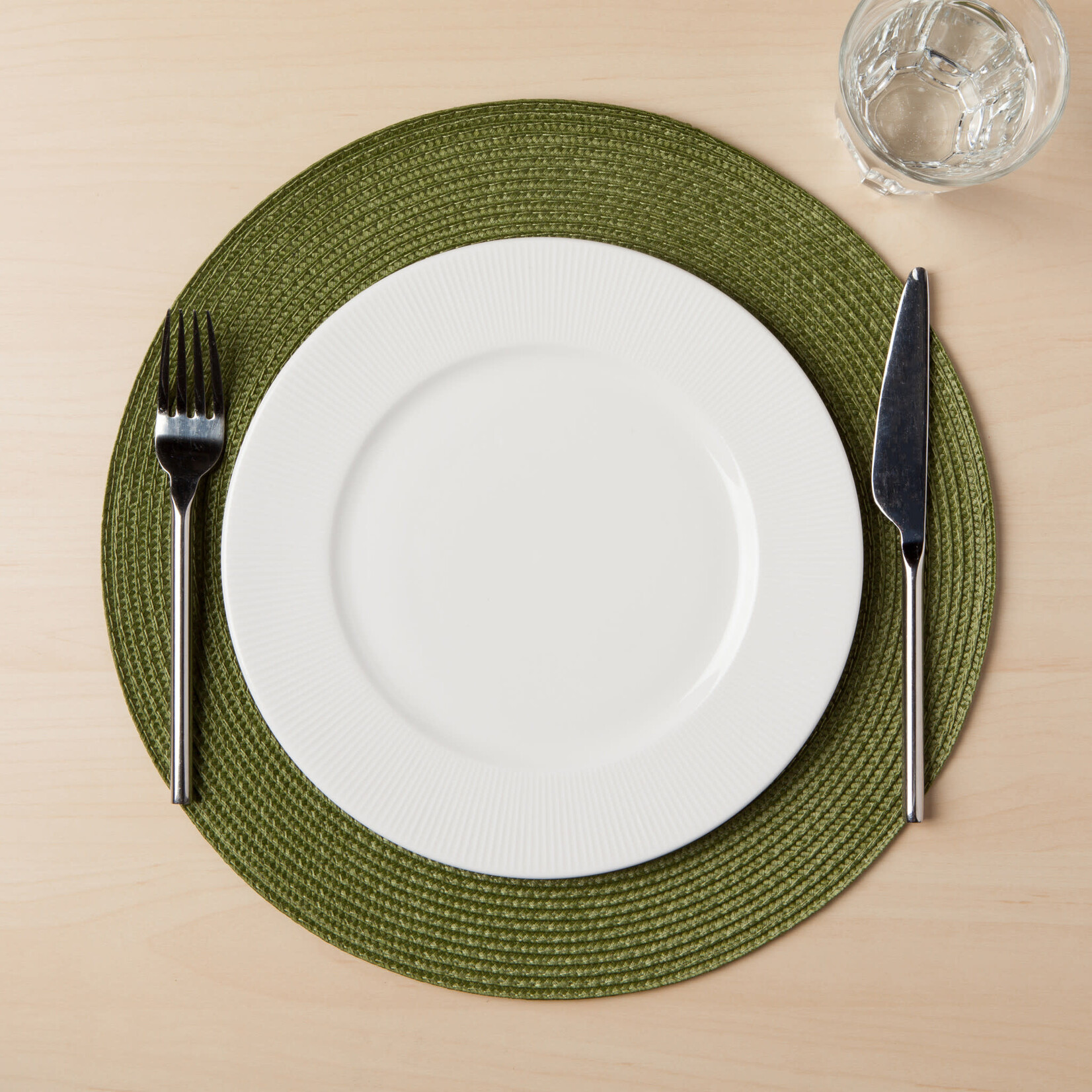 Danica Brands Round Placemat - Disko, Fir Green | Danica Brands