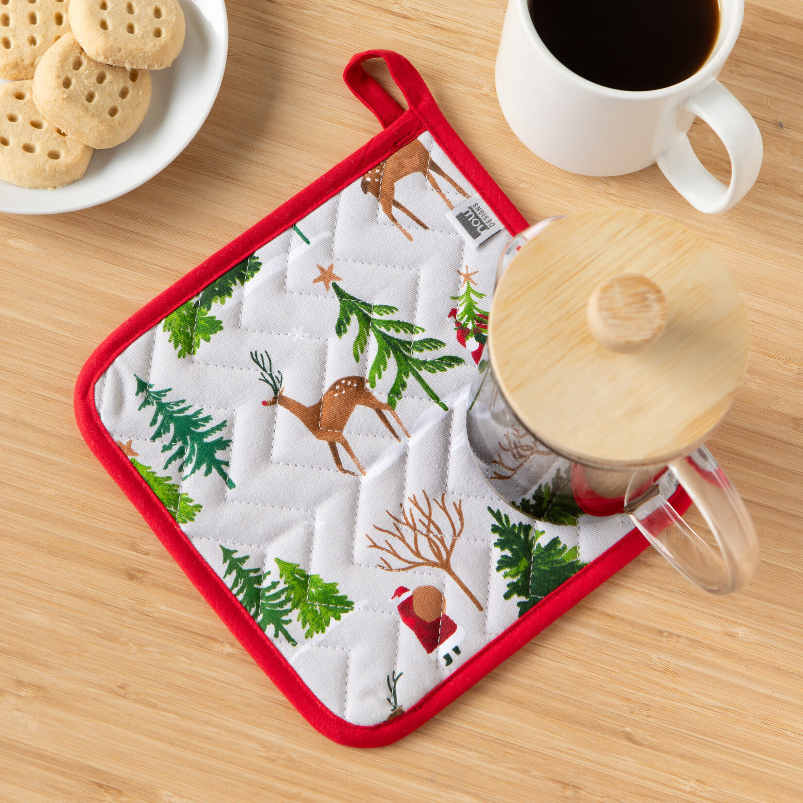 Danica Brands Potholder - Santa's Reindeer Christmas | Danica Brands