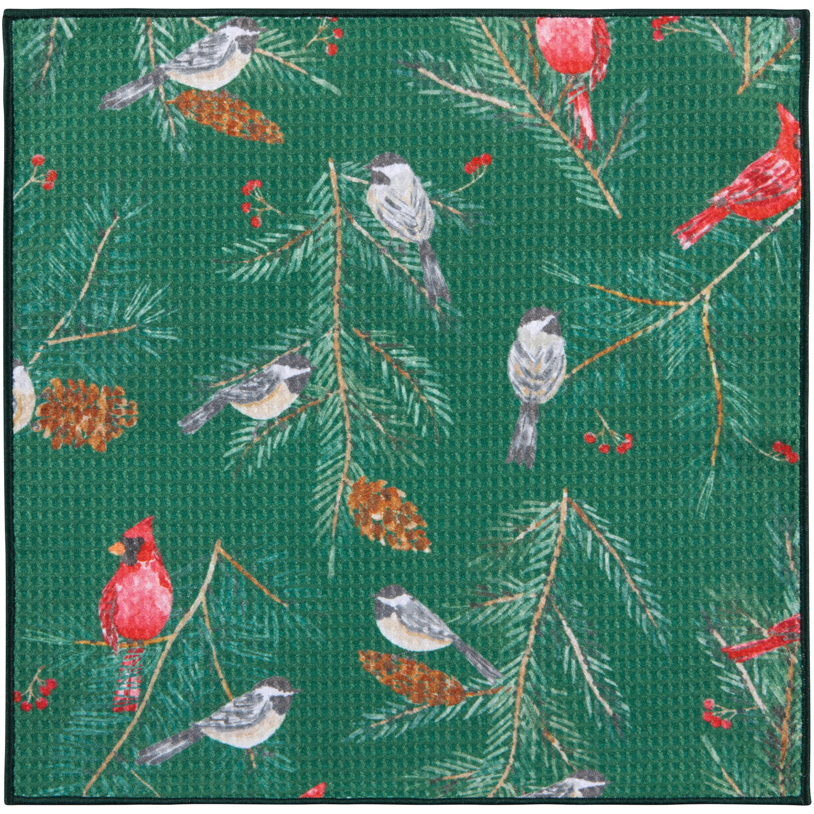 Danica Brands Recycled Microfibre Dishcloth Set of 2 - Birds & Boughs Christmas | Danica Brands