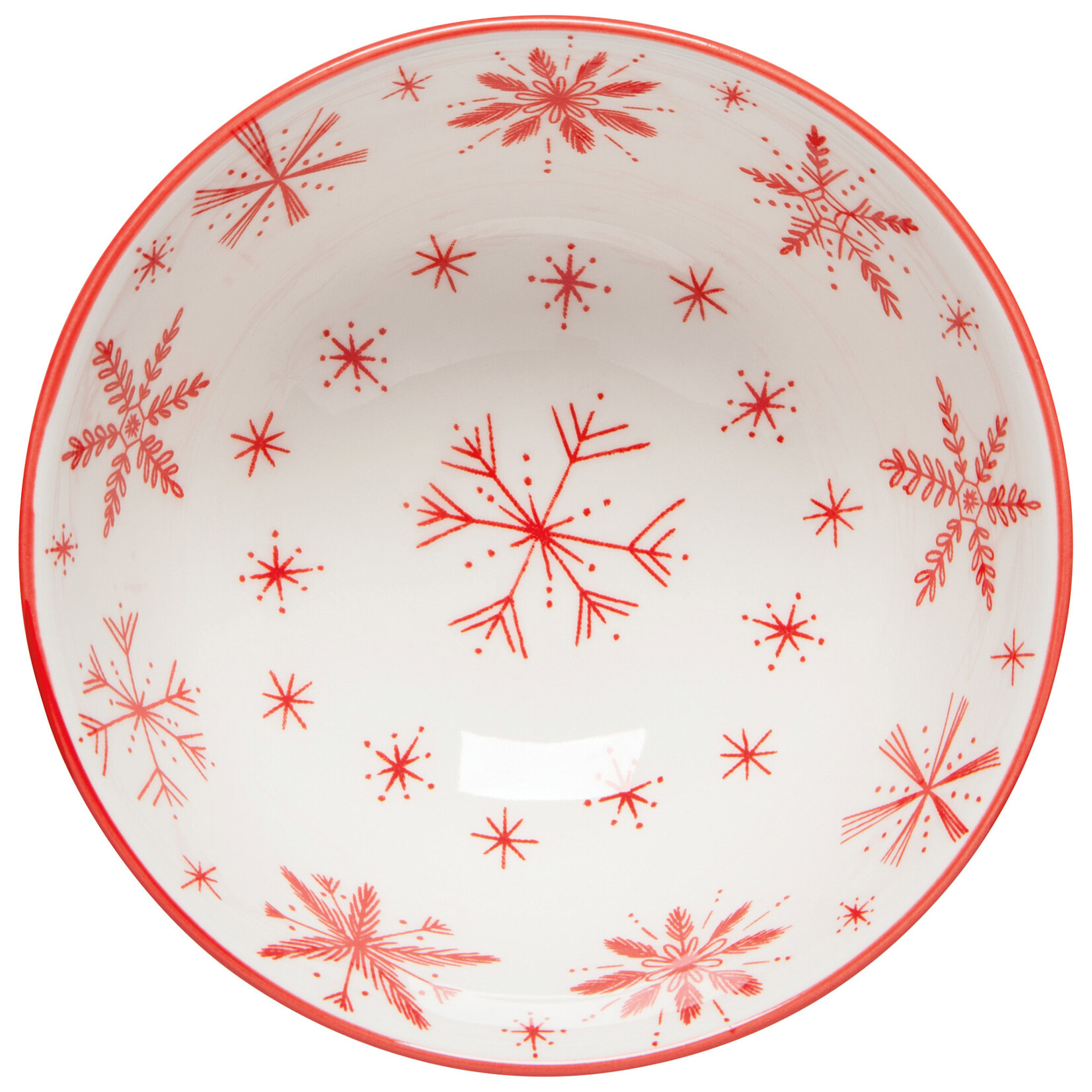 Danica Brands Bowl 4 inch - Snowflakes Stamped Christmas | Danica Brands