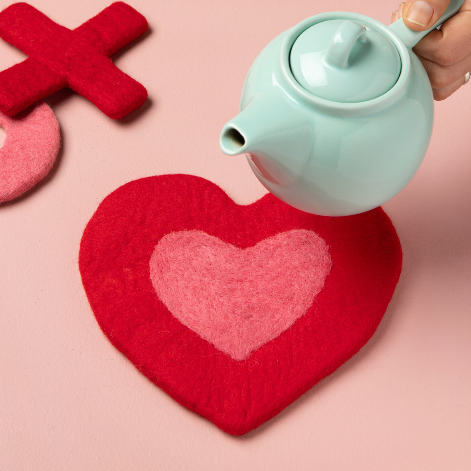 Danica Brands Trivet Felted Wool 8" - Heart | Danica Brands