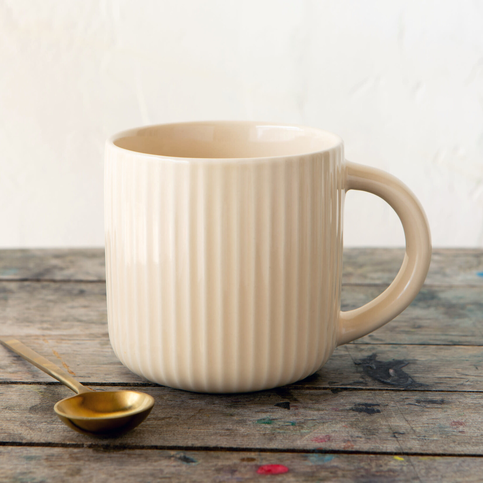 Danica Brands Mug 22oz - Fluted Ecru | Danica Brands
