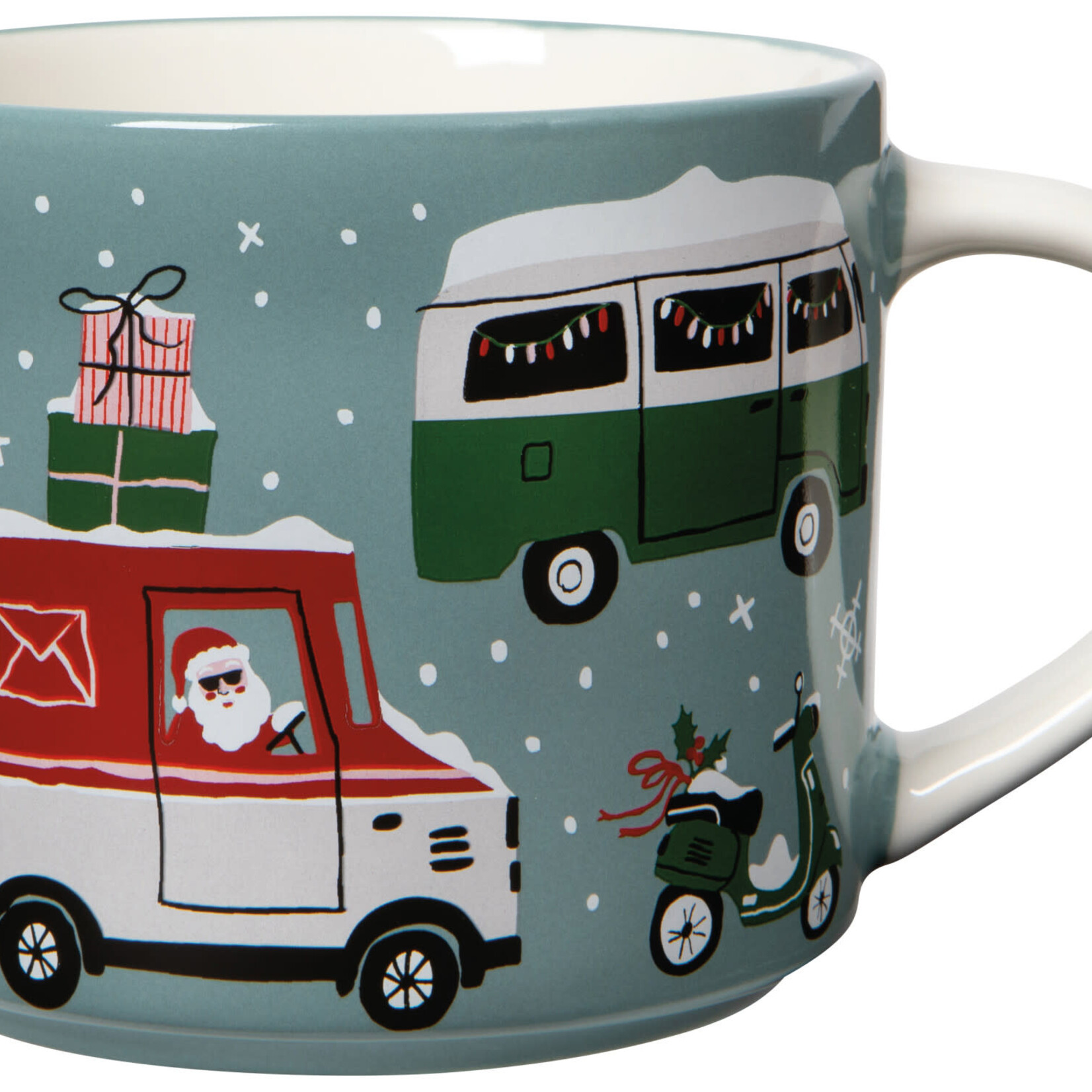 Danica Brands Mug with Lid - Holiday Traffic Christmas | Danica Brands