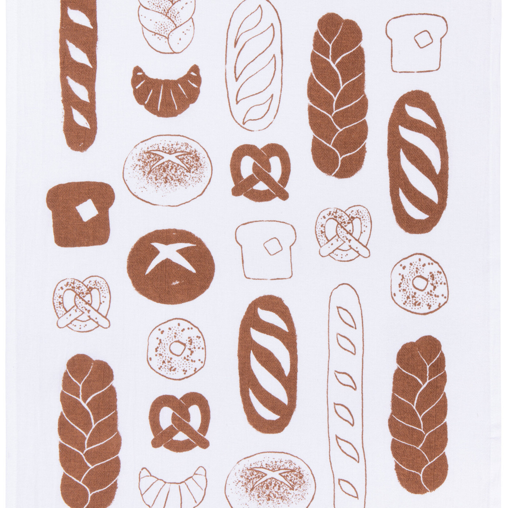 Danica Brands Printed Floursack Dishtowel Set of 2 - Boulangerie-Chestnut | Danica Brands