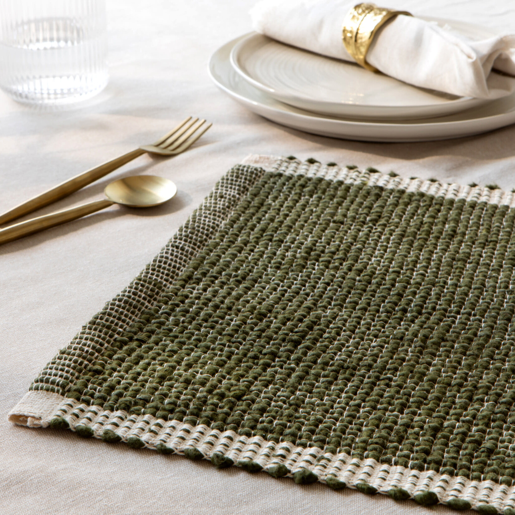Danica Brands Placemat - Lattice, Olive Branch | Danica Brands