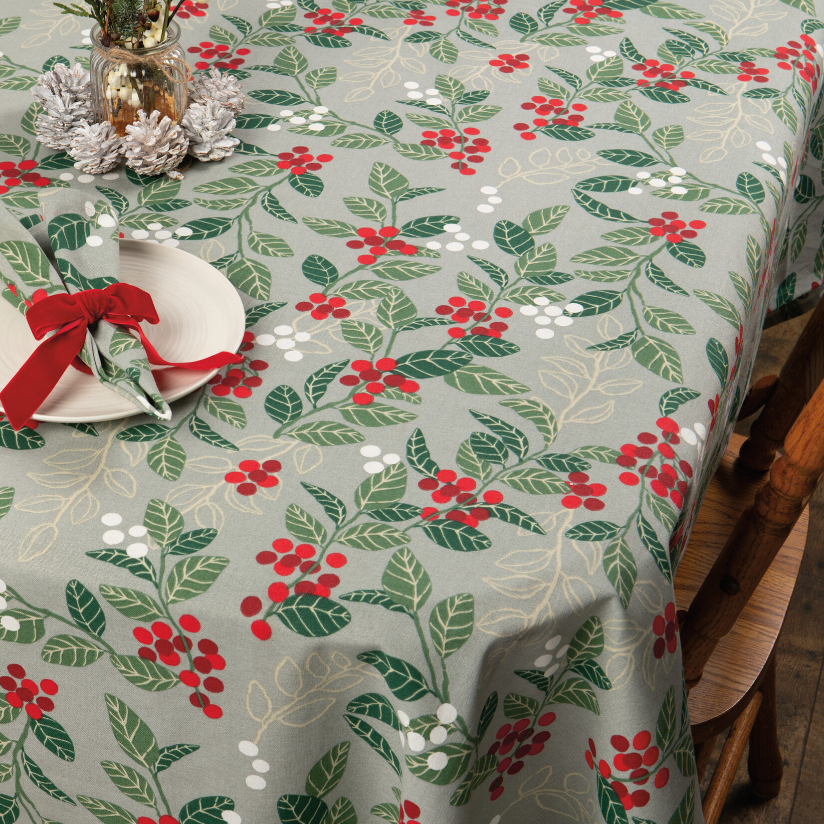 Danica Brands Tablecloth 60x84 inch - Merry Berry Christmas | Danica Brands