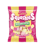 LONG ISLAND CANDY FACTORY Swizzels Drumstick Squashies Rhubarb and Custard 120g
