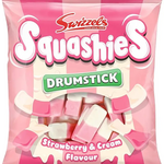 LONG ISLAND CANDY FACTORY Swizzels Drumstick Squashies Strawberry Cream 140g