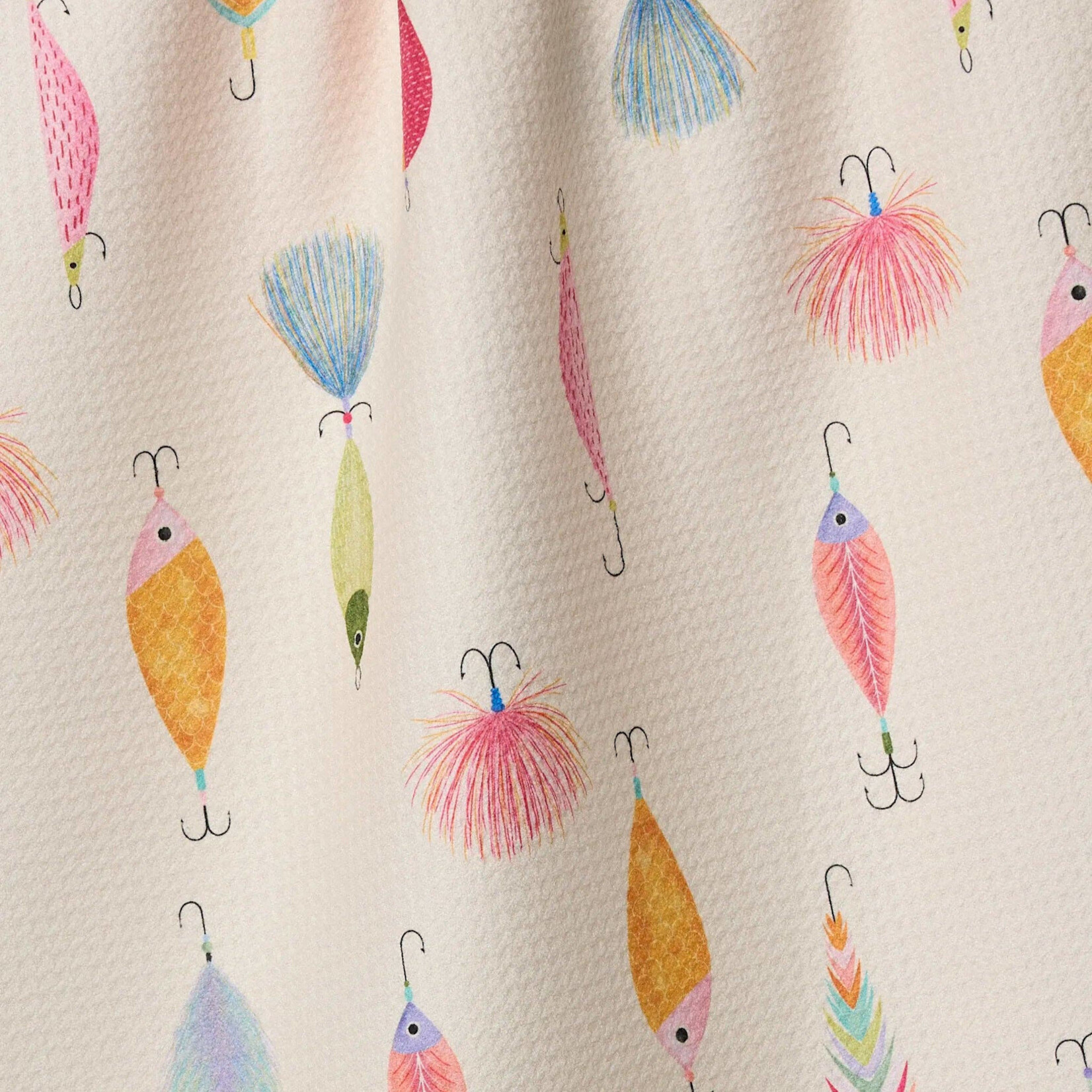 Geometry Fishing Lures Tea Towel | Geometry