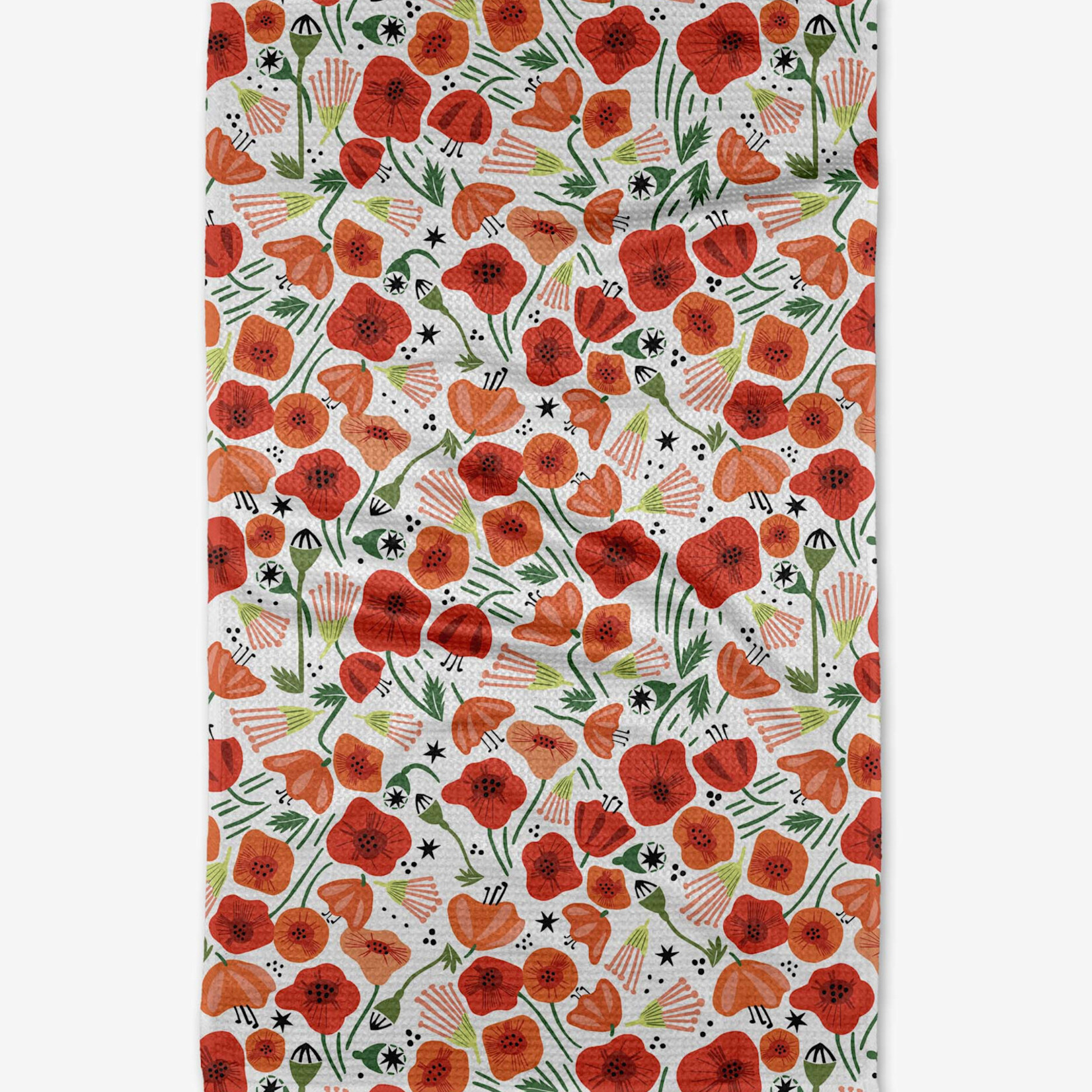 Geometry Poppy Power Tea Towel | Geometry