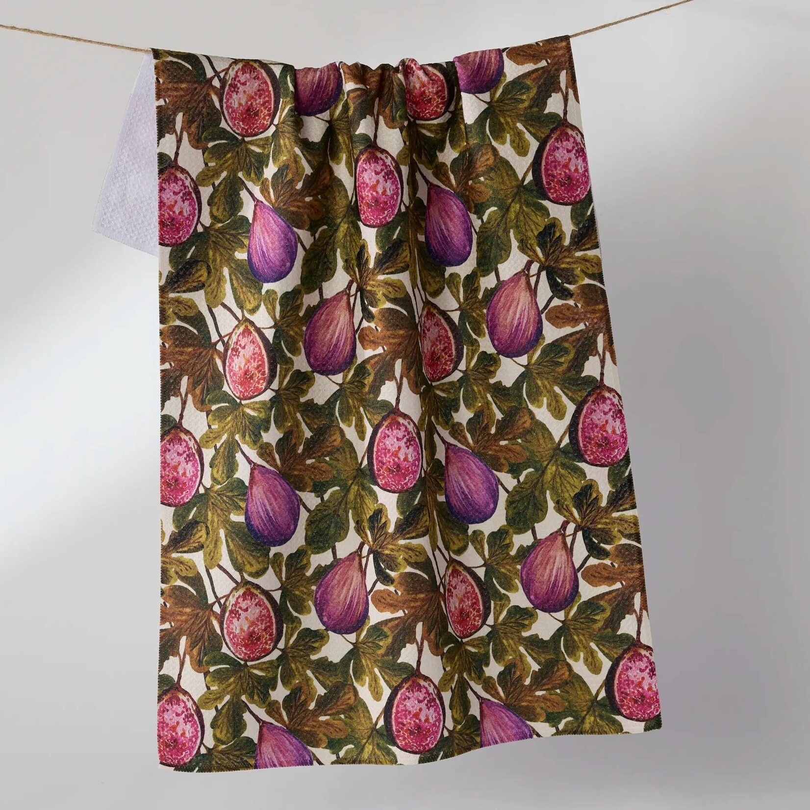 Geometry Wild Fig Tea Towel | Geometry
