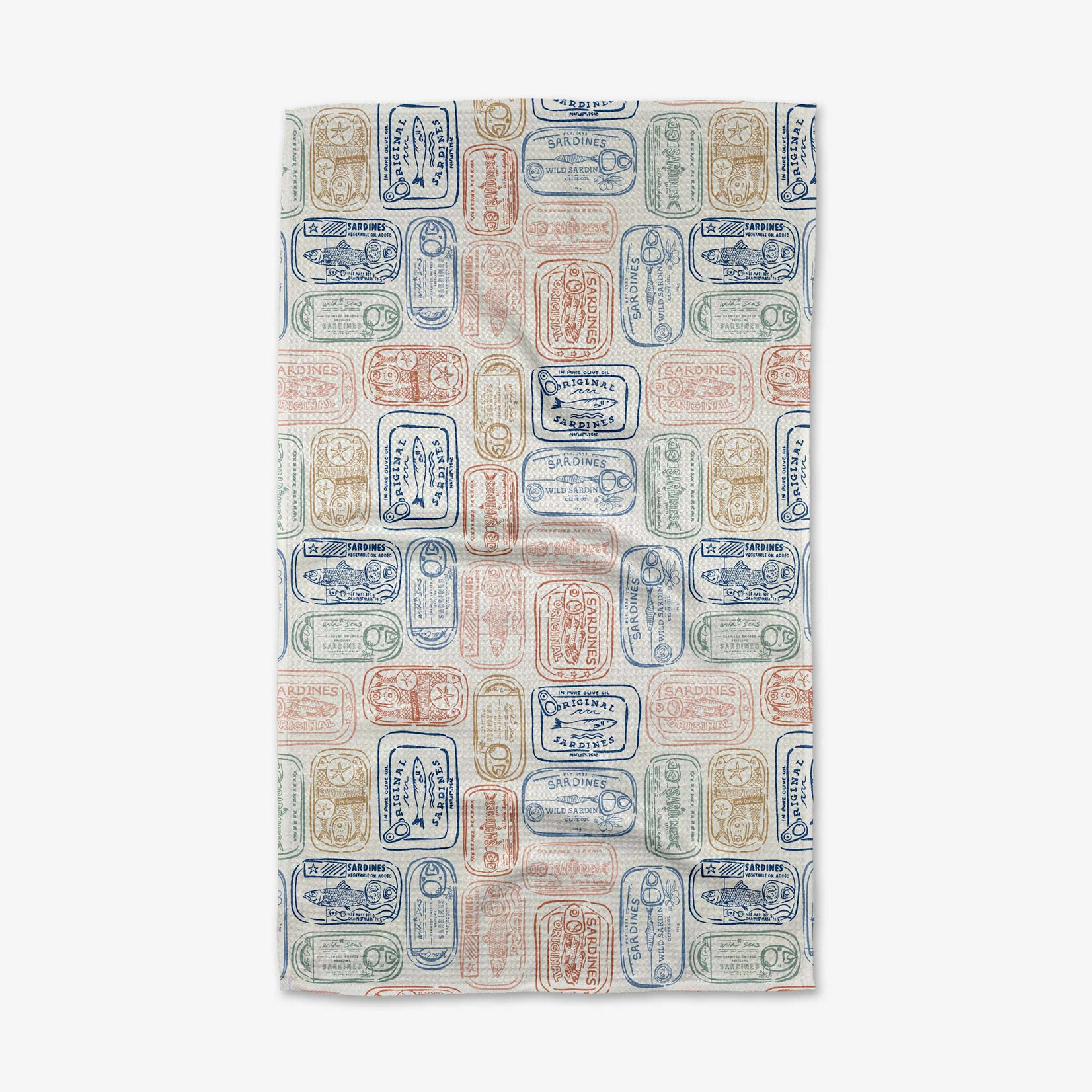 Geometry Global Tinned Sardines Tea Towel