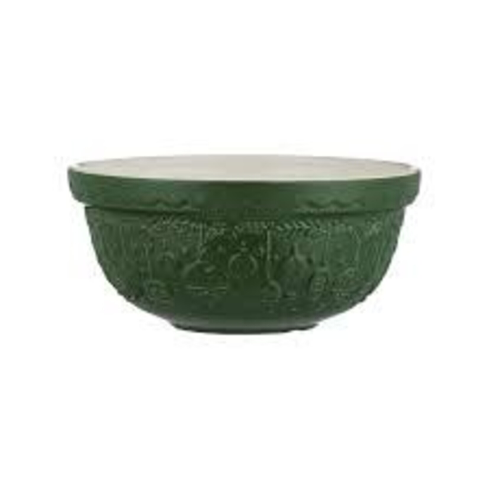 Mason Cash Deck The Halls Size 24 Green Mixing Bowl