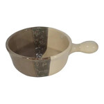 Clay in Motion Handcrafted Ceramic Soup Mug, Dishwasher Safe - Desert Sand