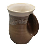 Clay in Motion The Original Handwarmer Mug - Desert Sand / Right Hand
