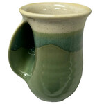 Clay in Motion The Original Handwarmer Mug - Grasslands / Left Hand