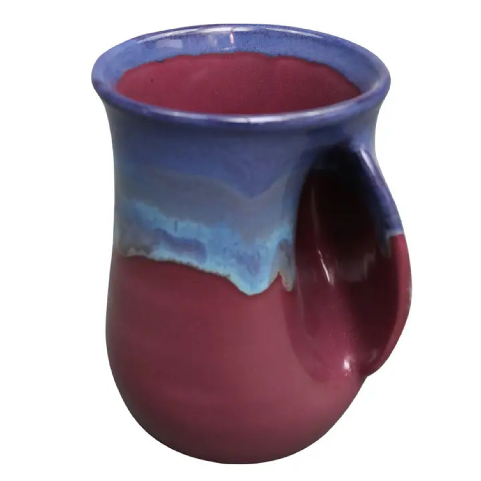 Clay in Motion The Original Handwarmer Mug - Purple Passion / Right Hand