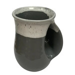 Clay in Motion The Original Handwarmer Mug - Snowcap / Right Hand
