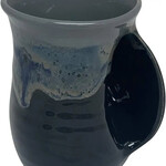 Clay in Motion The Original Handwarmer Mug - Stormy Night / Right Hand