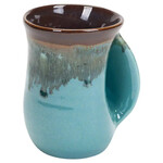 Clay in Motion The Original Handwarmer Mug - Ocean Tide / Right Hand