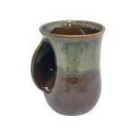 Clay in Motion The Original Handwarmer Mug - Mocha / Left Hand