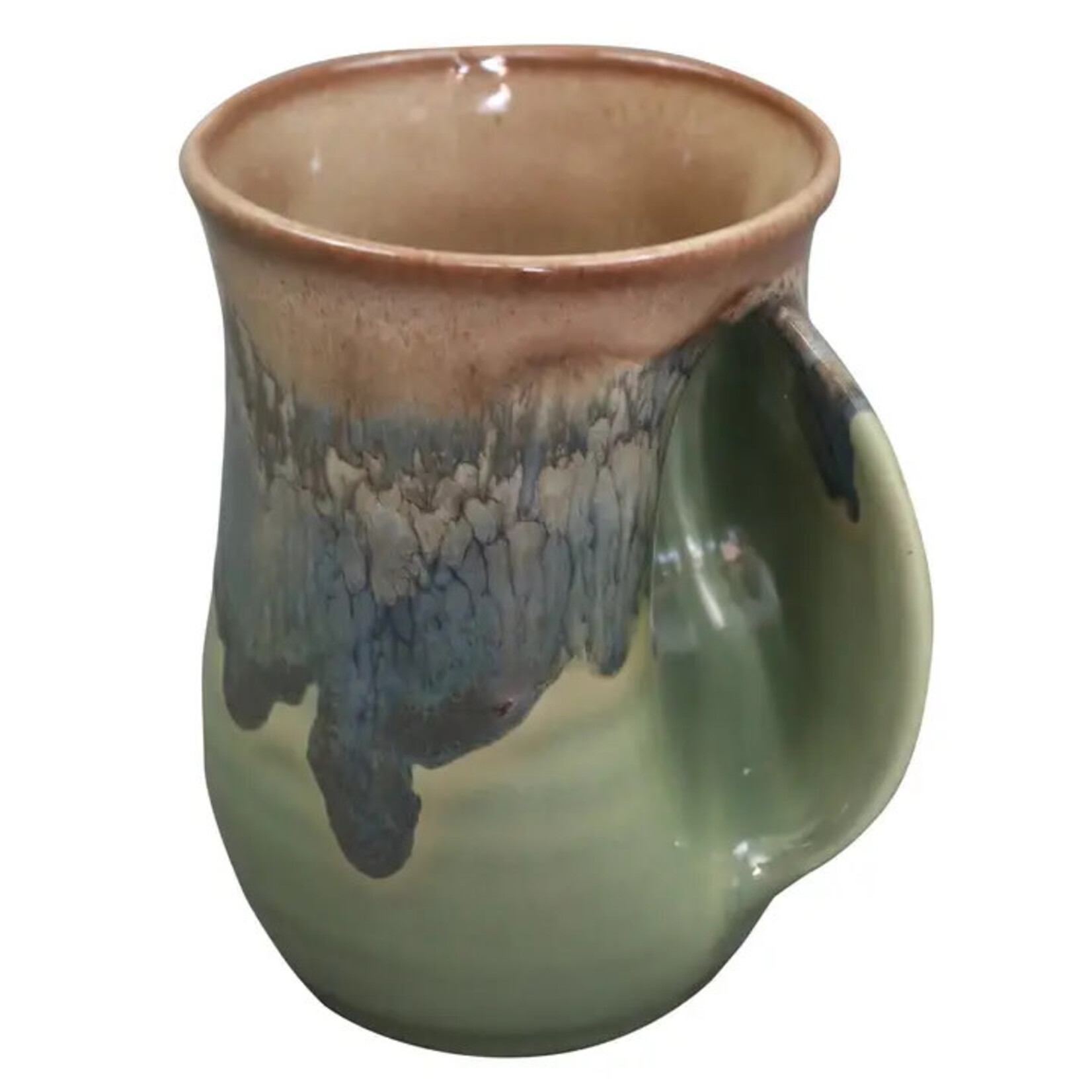 Clay in Motion The Original Handwarmer Mug - Mountain Meadow / Right Hand