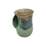 Clay in Motion The Original Handwarmer Mug - Mountain Meadow / Left Hand