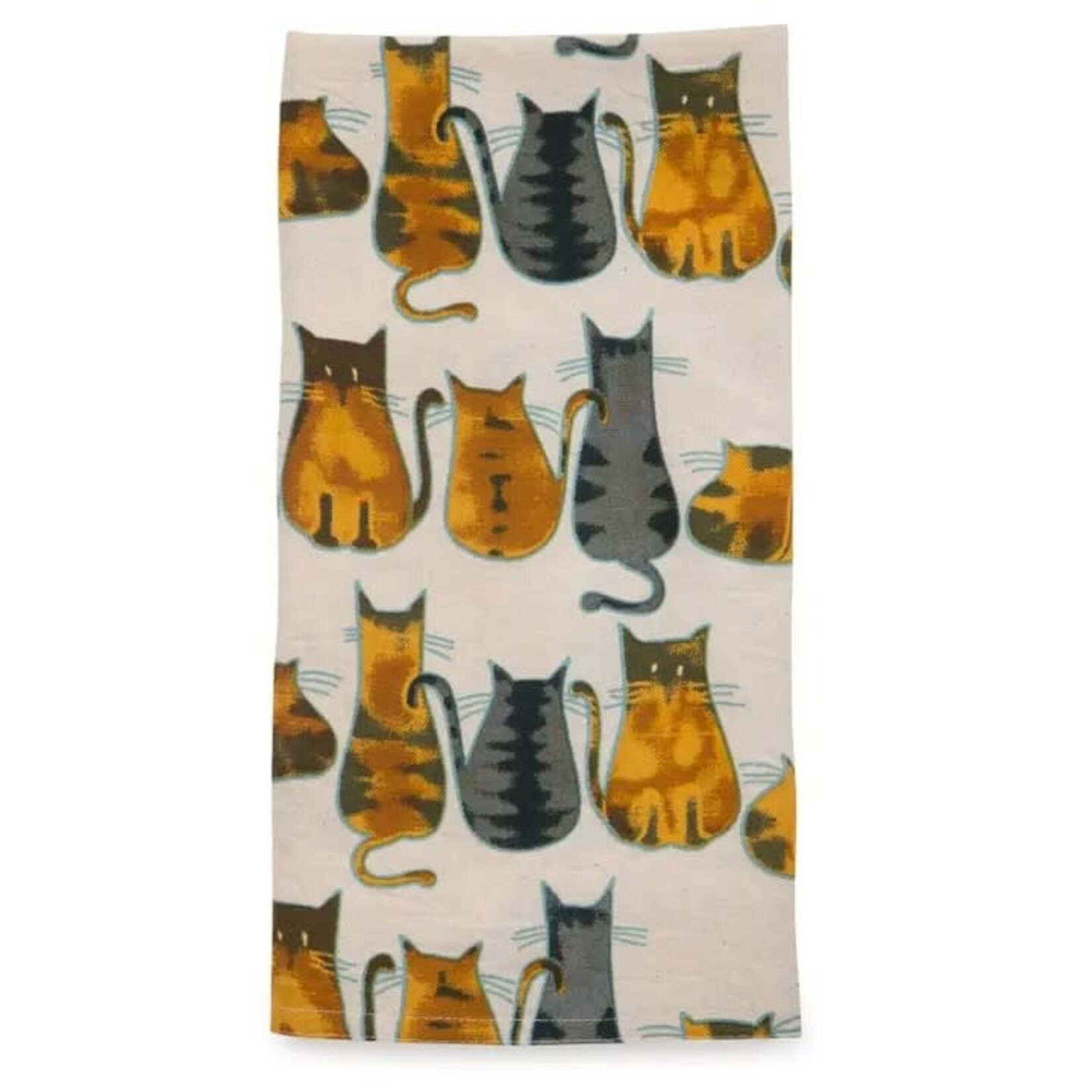 Ten Thousand Villages Cats About It Tea Towel