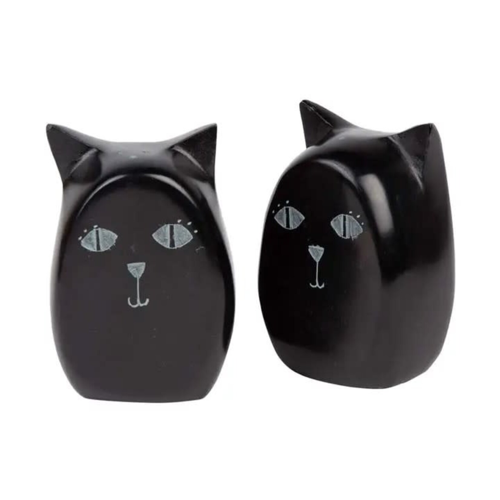 Ten Thousand Villages Cat Salt & Pepper Shakers